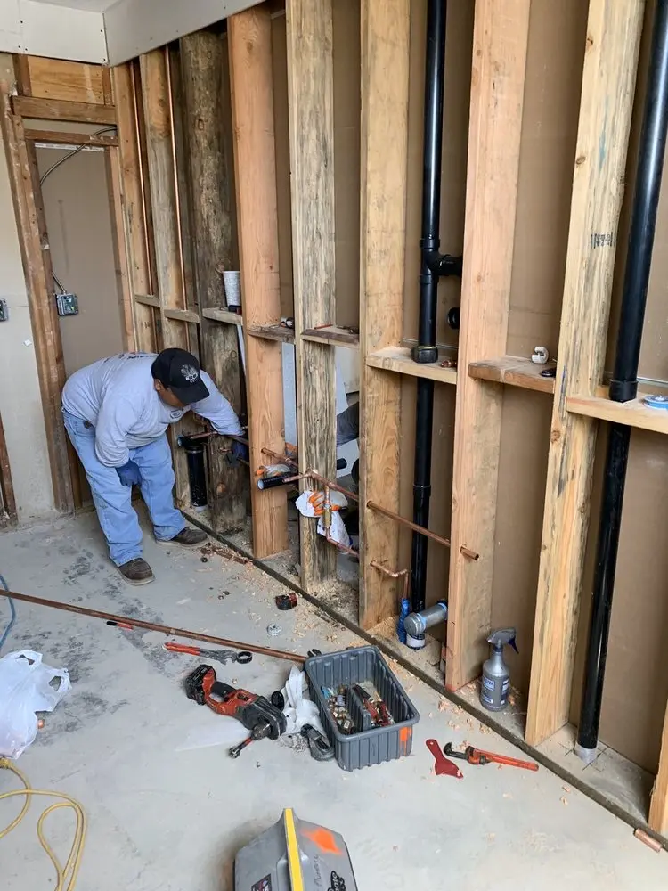 Commercial rough-in plumbing for Gas Line Repair in Norton
